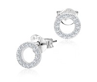 CZ Silver Stud Earrings STS-2721